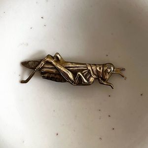 Grasshopper Brass Pendant